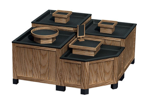 Multilevel Russian Maple Wooden Orchard Bin [OB800-363632]