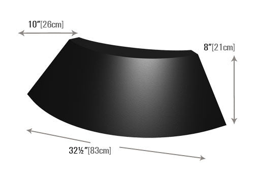 8" High Convex Curved Shelf Insert Dummy [PR23CX]