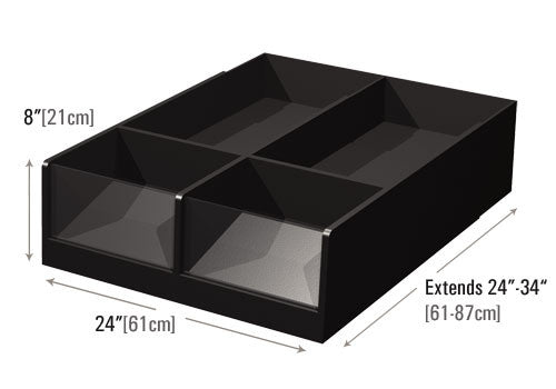 8" Flat Clear Front Riser [PR64]