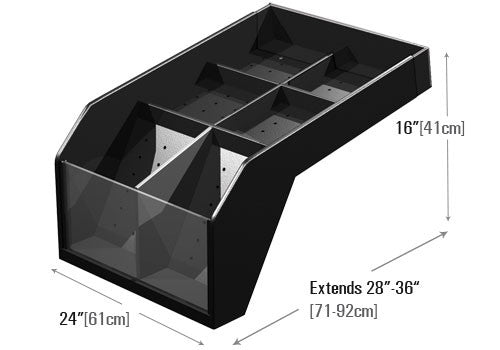 Low Profile Riser with Divider [PR65M]