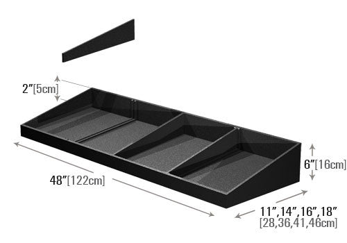 Shallow Low Profile Shelf Organizer [PR79D]