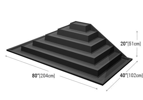Six Step Dry Table End Riser [PR86]