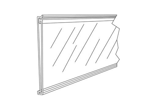 7¼" Snap Lock Price Tag Holder [PTHX]