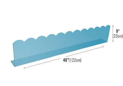 L-Shaped Scalloped Seafood Divider [SDS101-L]