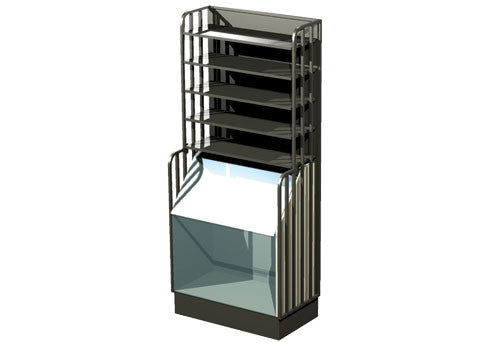 38" Wide Steel Bulk Display with Shelves [SP174]