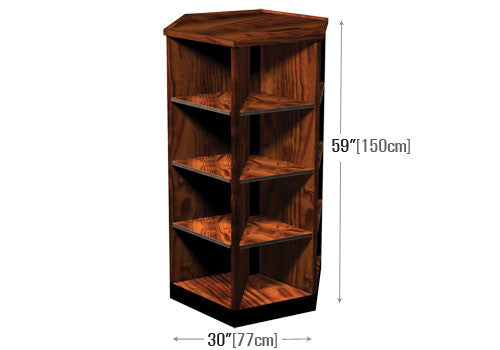 Wooden Wine Display for Gondola End [WD240]
