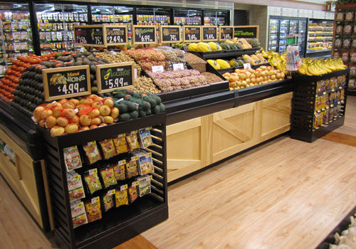 Slat Sided Produce Extender with Shelves [WXP15-S]