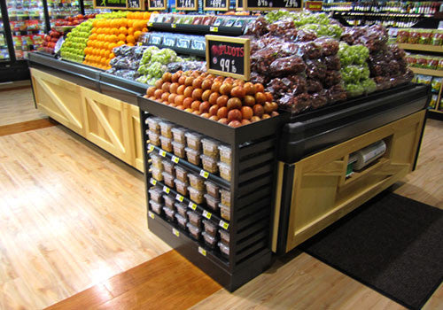 Slat Sided Produce Extender with Shelves [WXP15-S]