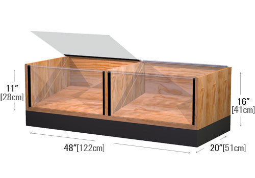 Dry Bin Merchandiser with Lids [WXP24]