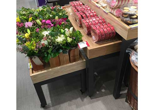 Contemporary Tables with Metal Legs and Casters [WF6102]