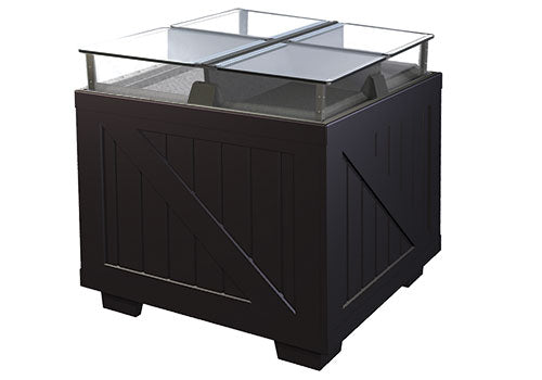 4 Compartment Square Bulk Foods Bin [BLS36-BB]