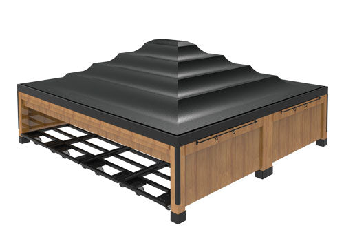 produce banana tables 	banana display