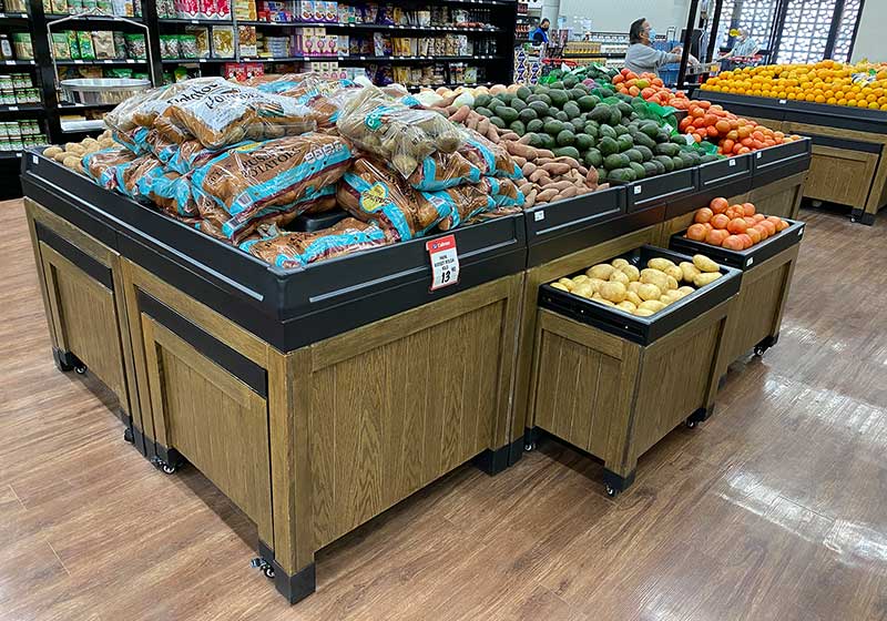 Dry Table with Orchard Bins [DT-OB]
