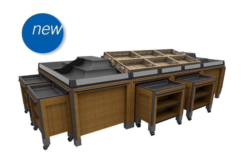 Dry Table with Orchard Bins [DT-OB-S]