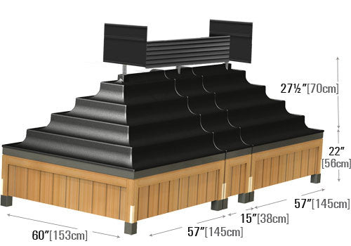 Orchard Style, High Profile Banana Table [DTR61]