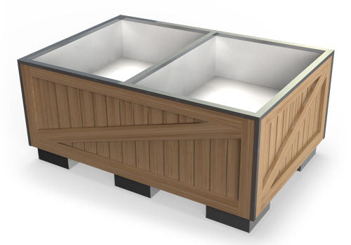 Heavy Duty Bin with Two Compartments [DTW4884]