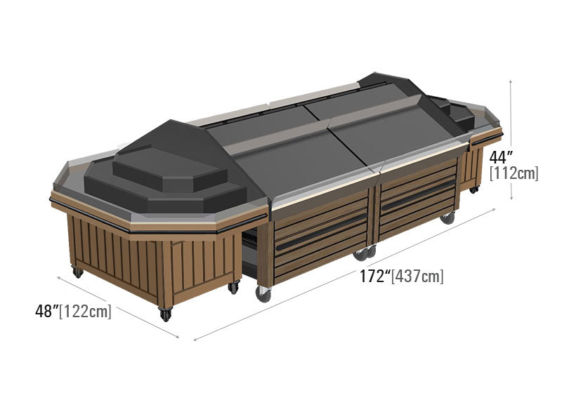 Euro Table with Endcap [ET48E]