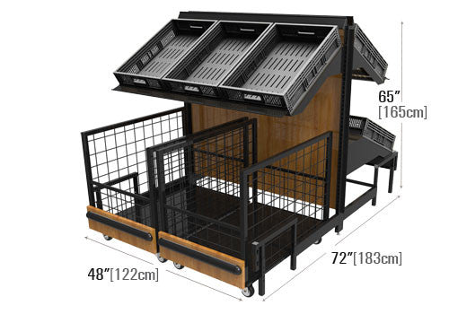 Orchard Table Produce Table Produce table riser Produce Signs Produce Merchandising Produce accessories Euro Table Euro Table Risers Metal
