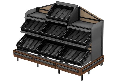 Orchard Table Produce Table Produce table riser Produce Signs Produce Merchandising Produce accessories Euro Table Euro Table Risers Metal