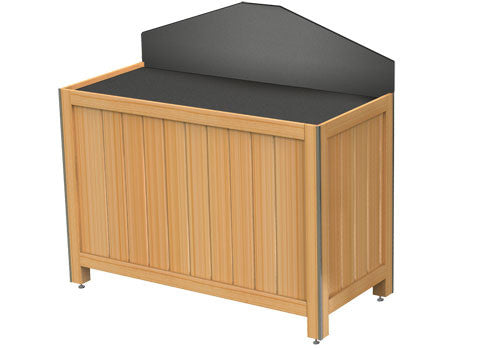 Slatted Wood Euro Table [EU45E]