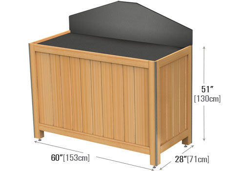 Slatted Wood Euro Table [EU45E]