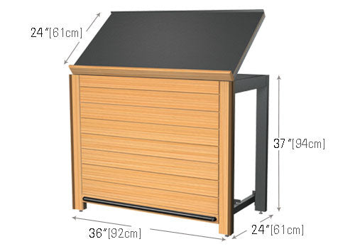 Slatted Wood Euro Table [EU45 | EU45S]