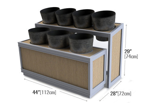 Buckets Metal Display [FDM203]