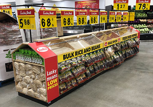 Hot Bread Display with Peg Hooks [LY-SPICE-3X8]