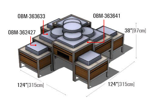 Metal Frame Orchard Bins [OBM-SET]