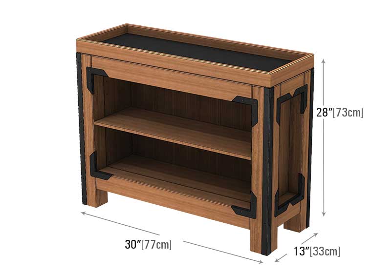 Square Bin with Complete Option Displays [OB3636]