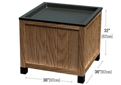 Multilevel Russian Maple Wooden Orchard Bin [OB800-363632]