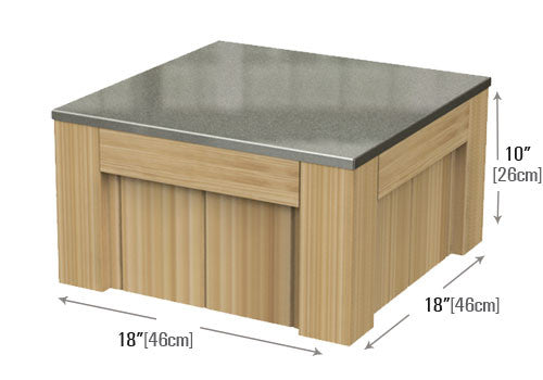 Steel Top and Legs Bakery Display [OBP-363626 | OBP-181810]