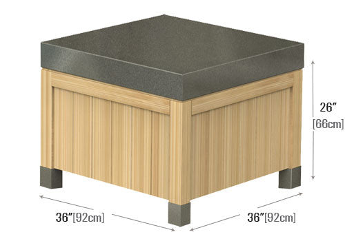 Steel Top and Legs Bakery Display [OBP-363626 | OBP-181810]