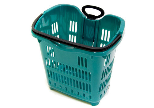 Rolling Plastic Shopping Basket [RSPB-RED]