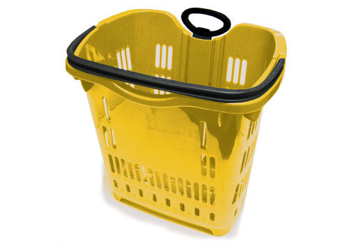 Rolling Plastic Shopping Basket [RSPB-RED]