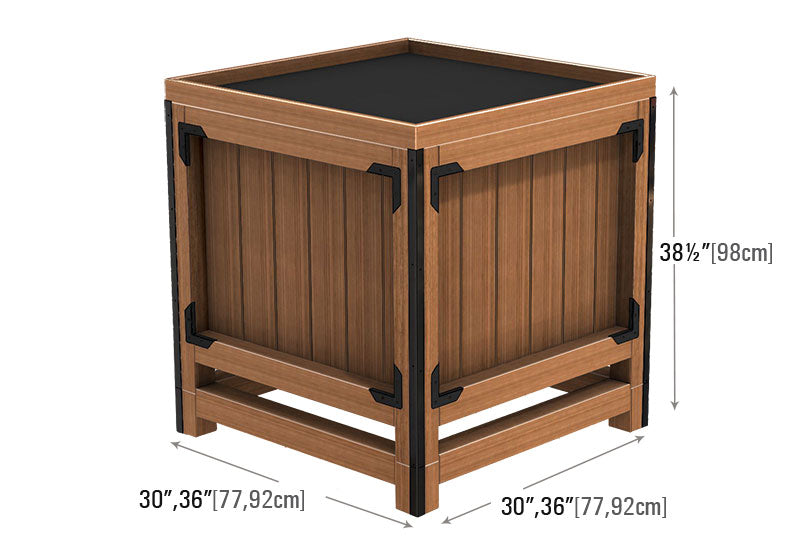 Square Bin with Complete Option Displays [OB3636]