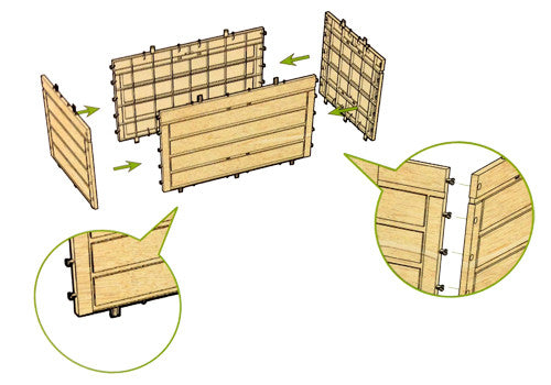 Crate Style Wood Display [WXP19]