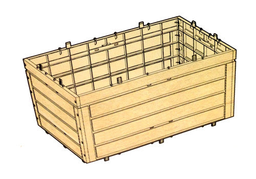 Crate Style Wood Display [WXP19]