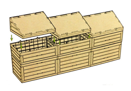 Crate Style Wood Display [WXP19]